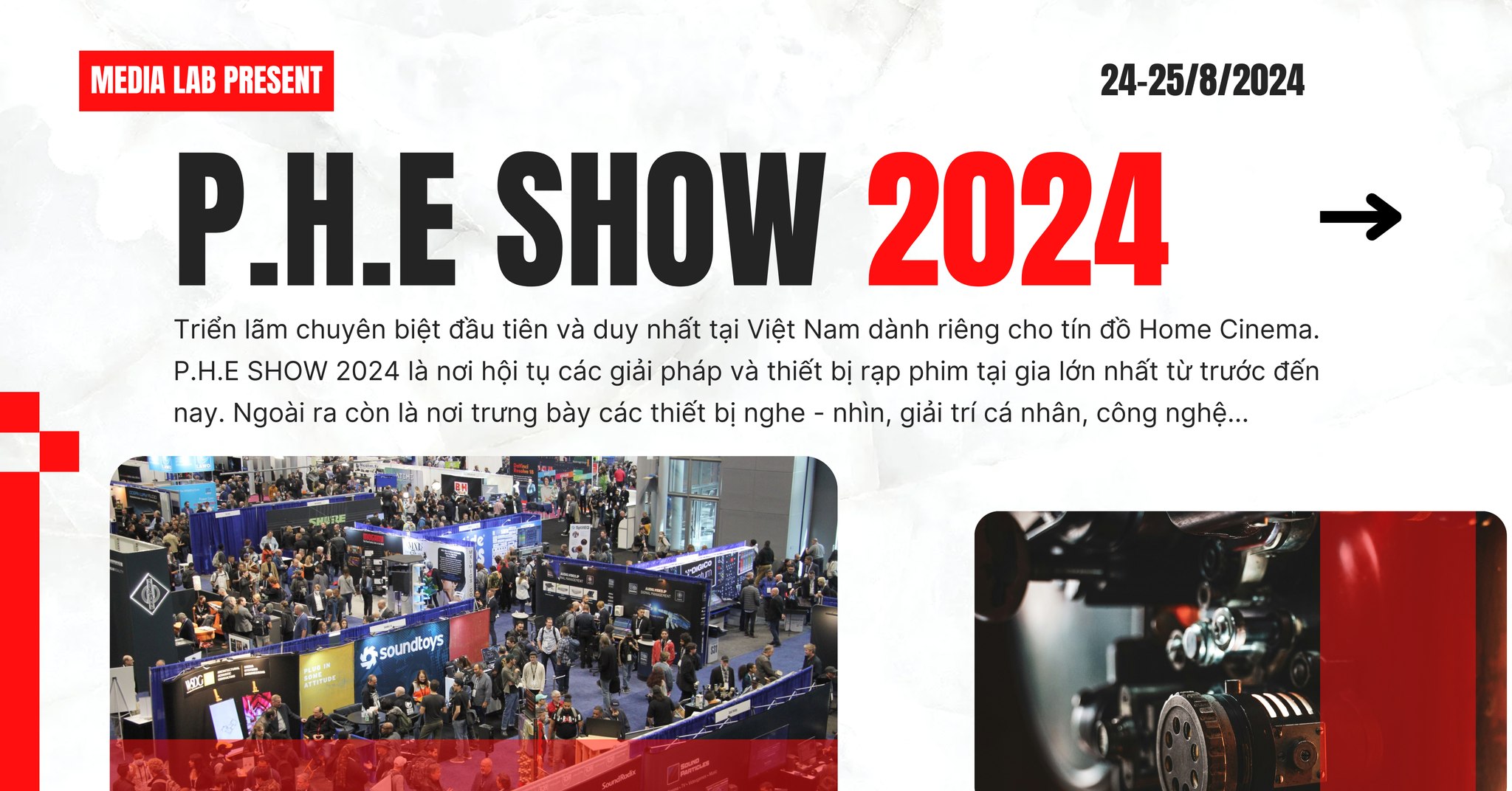 P.H.E SHOW 2024: Triển lãm công nghệ đỉnh cao về các thiết bị nghe – nhìn, giải trí cá nhân, công nghệ và rạp hát tại gia (home cinema)